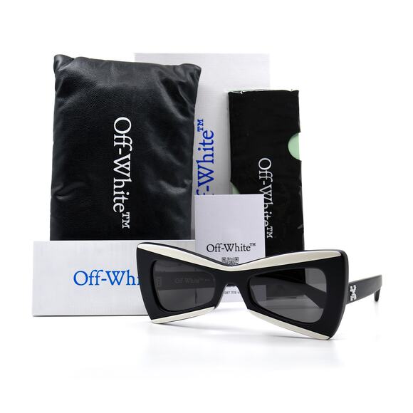 NEW! OFF-WHITE NASHVILLE OER1070 1007 BLACK/WHITE GREY AUTHENTIC SUNGLAS… - Picture 4 of 13